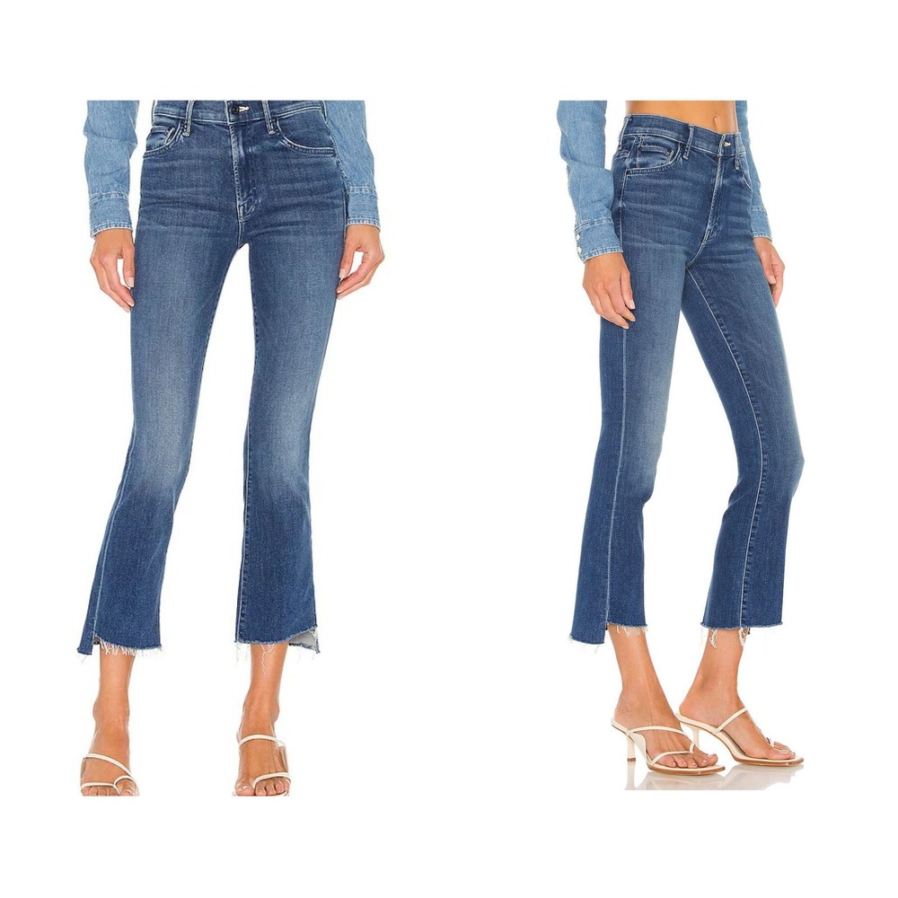 MOTHER Women's the insider crop step fray
